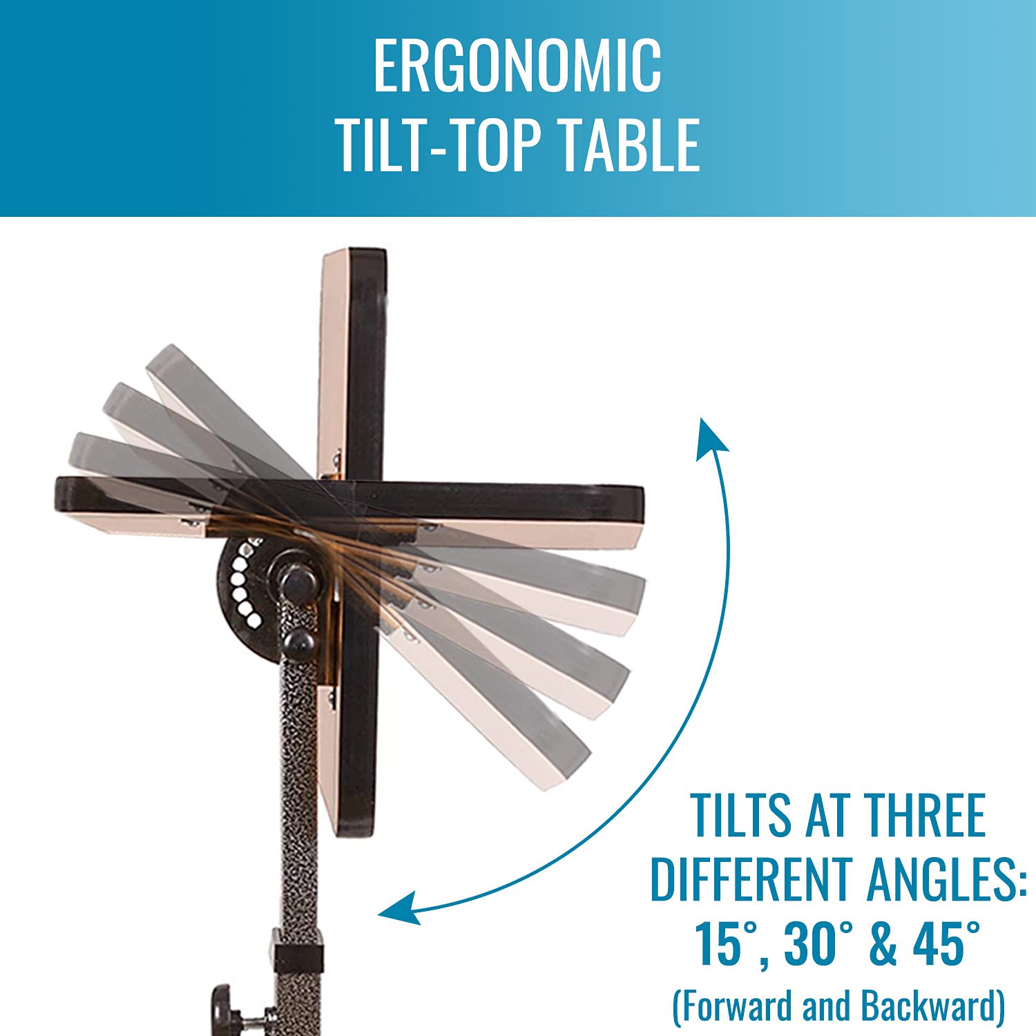 Briggs Healthcare DMI Deluxe Over Bed Top Table Tilt - Image 4