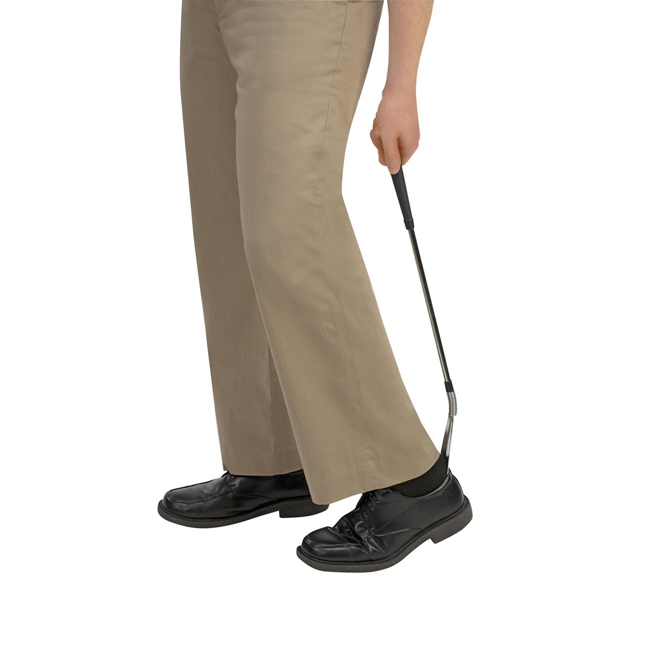 DMI 24" Long Handled Metal No Bend Shoe Horn with Flexible Head - Image 7