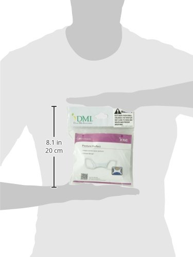 DMI Adjustable Upper Back Shoulder Support Brace Posture Perfect Band, For Men and Women, One Size Fits Most, White - Image 5