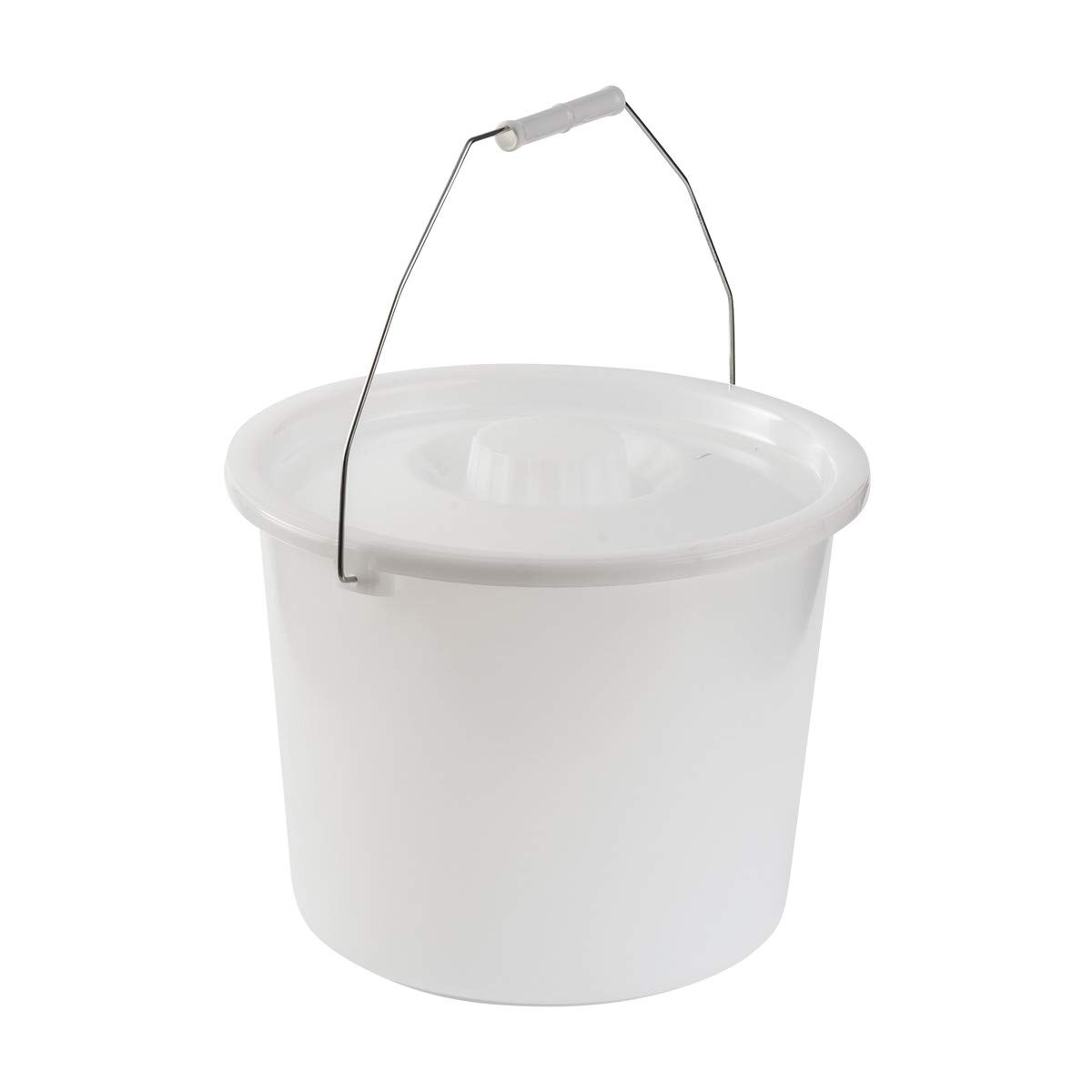 DMI Bedside Commode Replacement Bucket with Lid & Handle, Easy to Clean, Durable or Sturdy, Holds up to 12 Quarts, Universal Pail Chair - Image 4