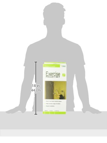 DMI Exercise Pulley Set for Physical Therapy helps Increase Mobility, White - Image 3