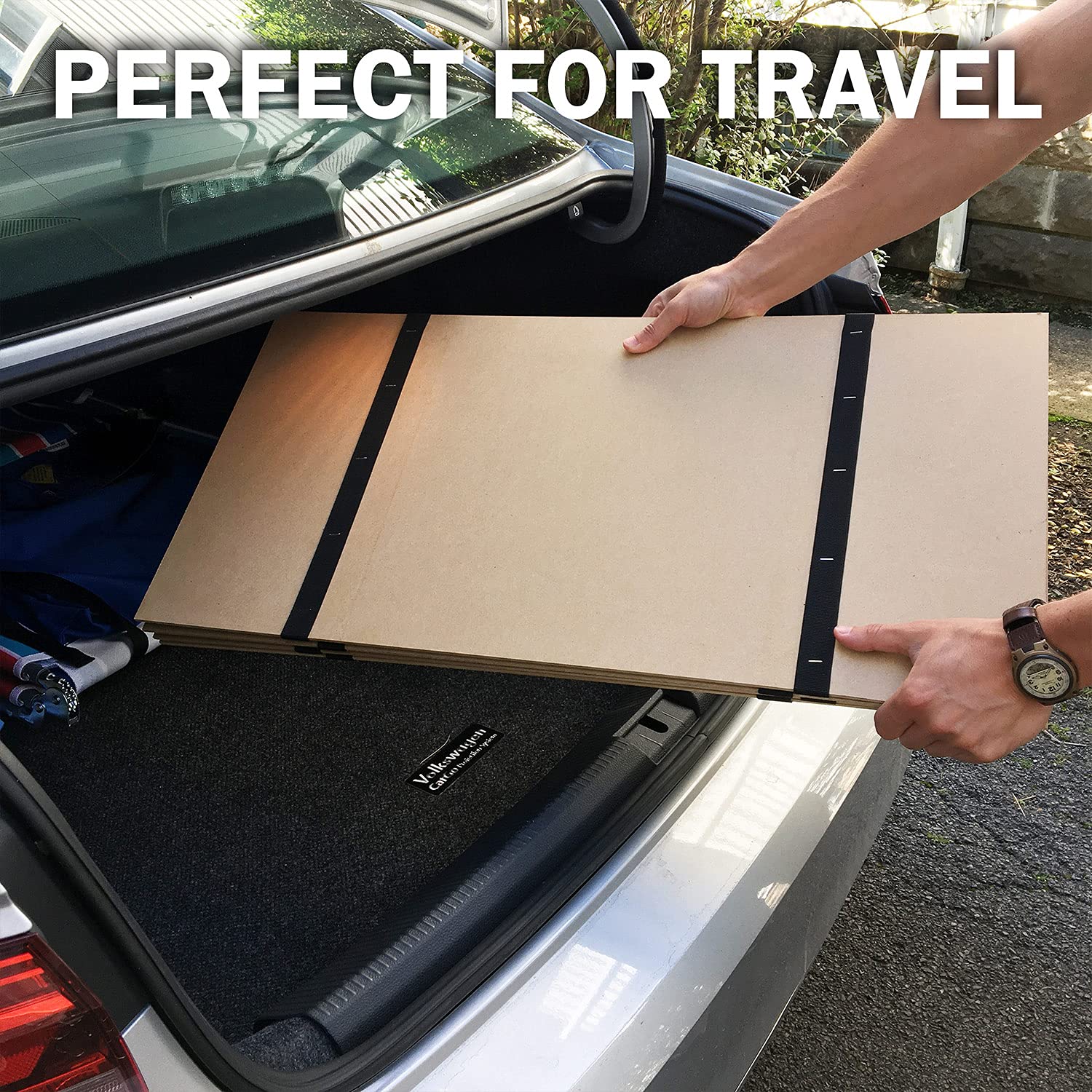 DMI Foldable Box Spring, Bunkie Board, Bed Support Slats for Support to Streamline and Minimize the Bed, No Assembly Needed, Twin Size, 60 x 30,Brown - Image 7