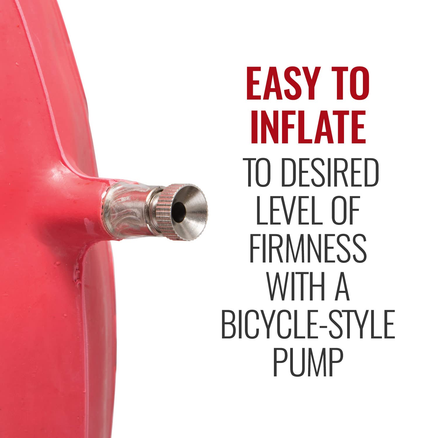 DMI Inflatable Ring Donut Seat Cushion Pillow for Hemorrhoid, Pregnancy, and Tailbone Pain, Red, 18 in - Image 3