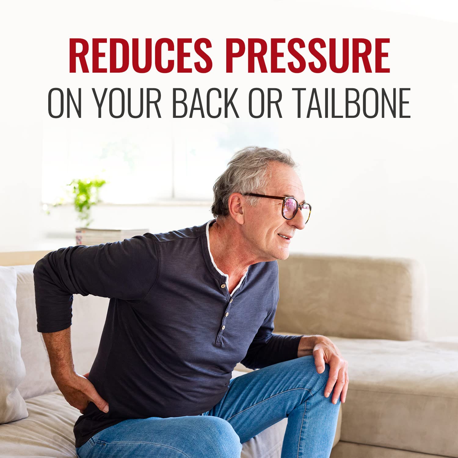 DMI Inflatable Ring Donut Seat Cushion Pillow for Hemorrhoid, Pregnancy, and Tailbone Pain, Red, 18 in - Image 4