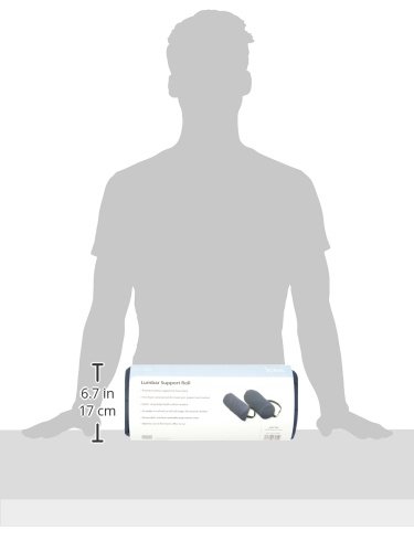 DMI Lumbar Roll Back Support Cushion Pillow, Half-Moon Size, Navy - Image 8