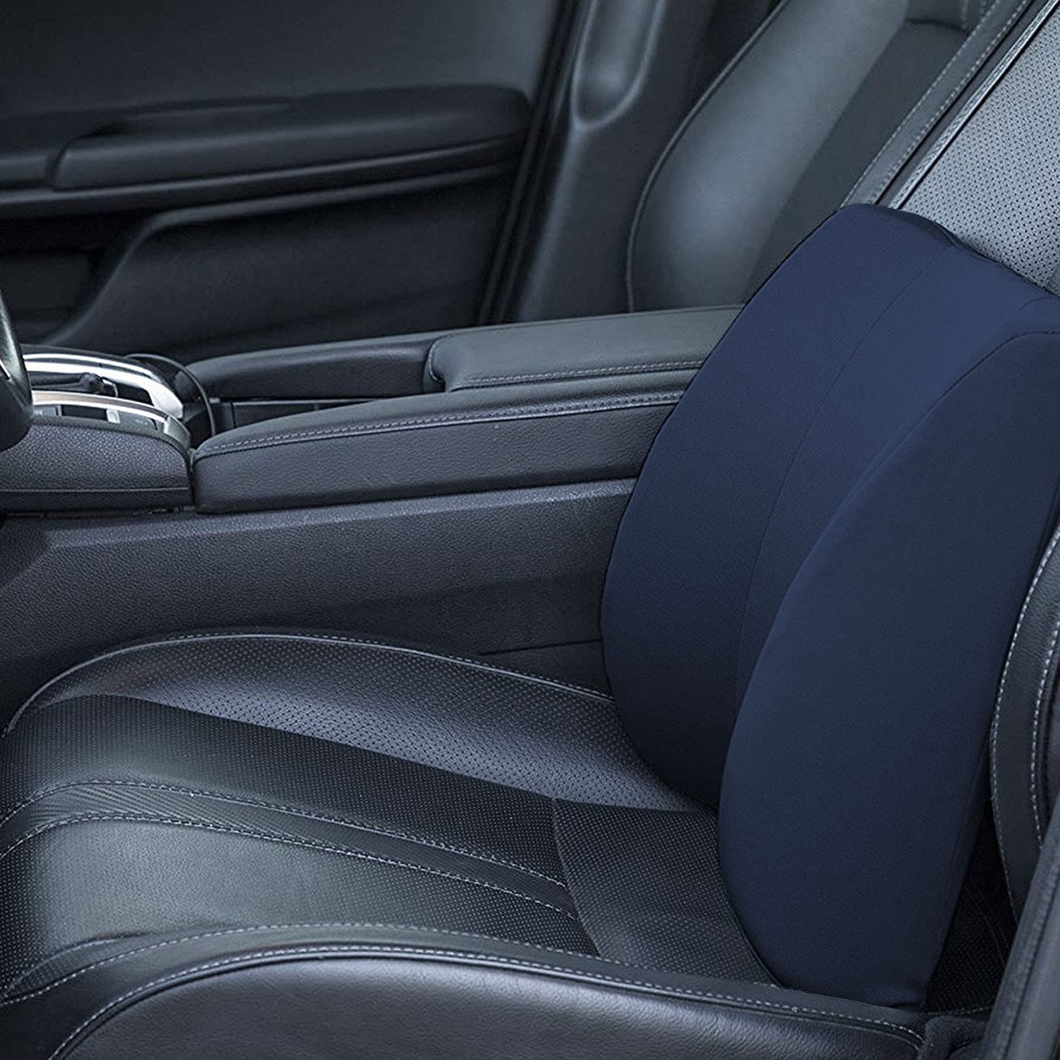 DMI Lumbar Support Pillow for Chair to Assist with Back Support with Removable Washable Cover to Ease Lower Back Pain and Discomfort while Improving Posture,14 x 13 x 5,Contoured Foam,Premium,Navy - Image 6