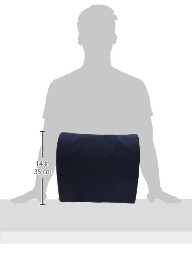 DMI Lumbar Support Pillow for Chair to Assist with Back Support with Removable Washable Cover to Ease Lower Back Pain and Discomfort while Improving Posture,14 x 13 x 5,Contoured Foam,Premium,Navy - Image 9