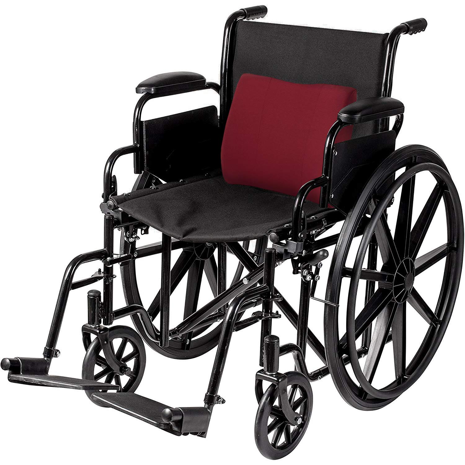 DMI Lumbar Support Pillow for Chair to Assist with Back Support with Removable Washable Cover to Ease Lower Back Pain while Improving Posture, 14 x 13 x 5, Contoured Foam, Premium,Burgundy - Image 8