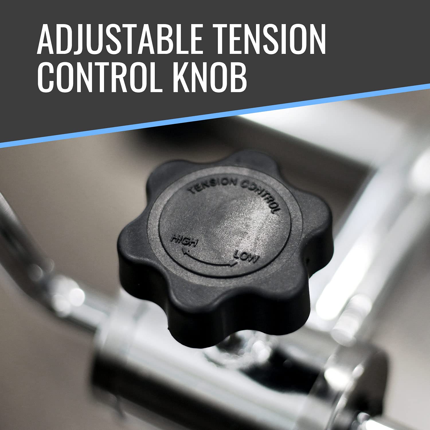 DMI Portable Exercise Bike, Under Desk Bike Pedal Exerciser for Arms or Legs can be used as Workout Equipment or Physical Therapy with Manual Tension Adjuster, Chrome - Image 4