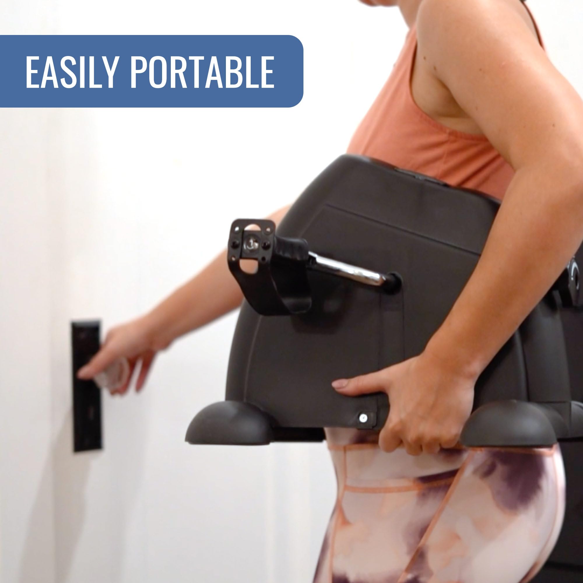 DMI Under Desk Bike Pedal Exerciser, Ellipse Leg Exerciser & Under Desk Elliptical with LCD Display, Leg Exerciser While Sitting For Seniors, Work From Home Essentials, Mat and Batteries Included - Image 7