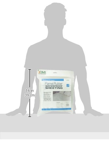 DMI Waterproof Sheet, Mattress Protector and Cover, Reversible, Flat Fit, White, 36 x 72 - Image 3