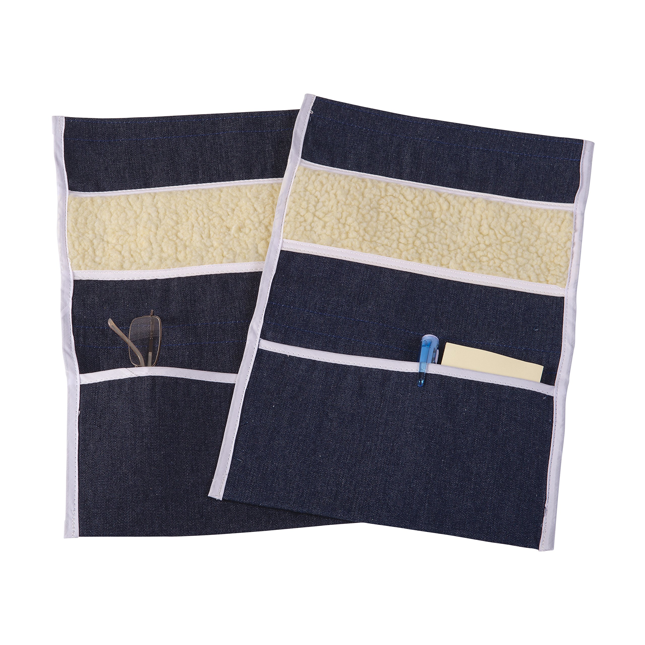 DMI Wheelchair Arm Pads, Wheelchair Armrest Pouch, Wheelchair Arm Pouch, Denim, Pair of 2 - Image 4