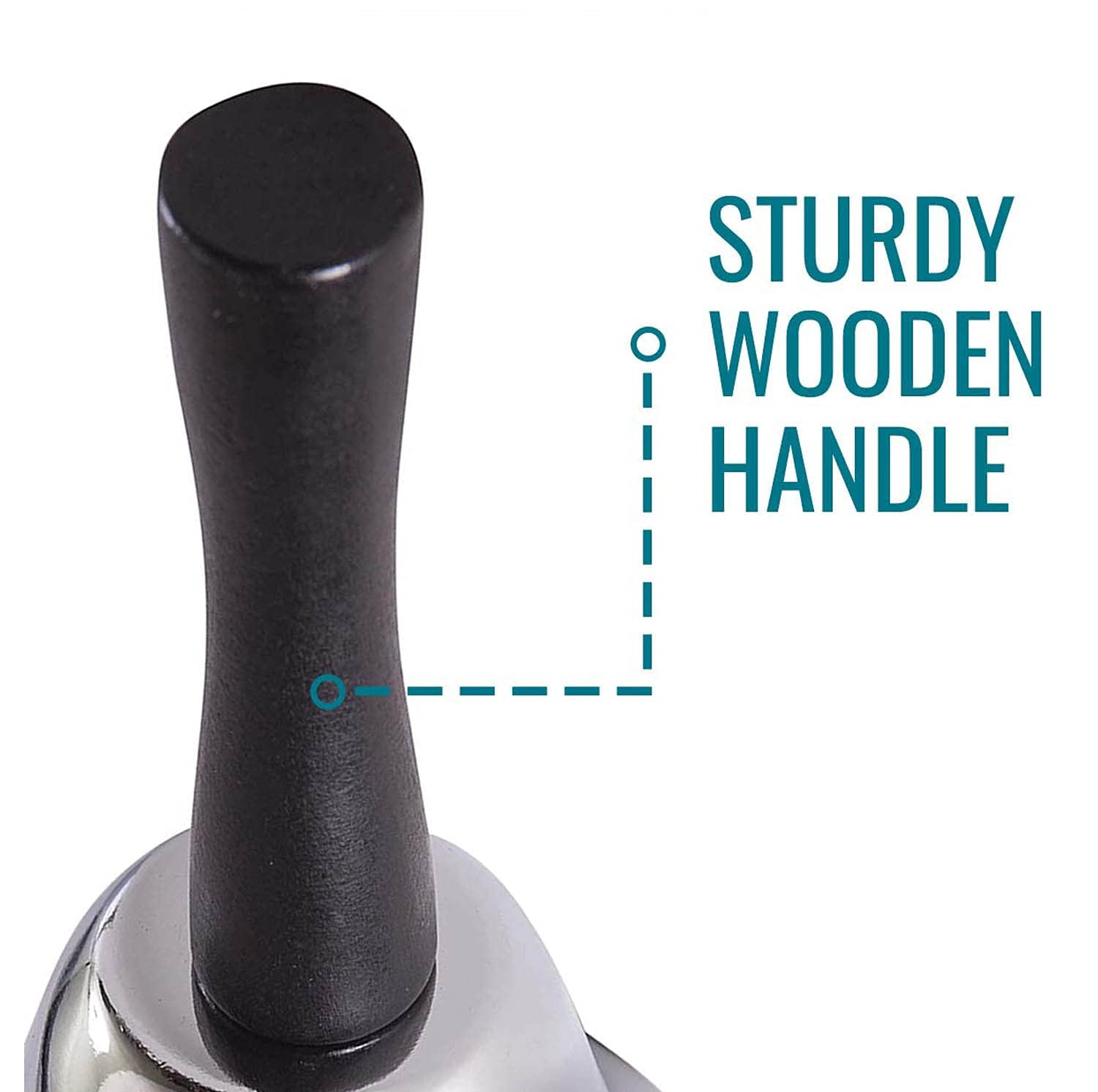 Duro-Med Call Bell, Silver and Black - Image 7