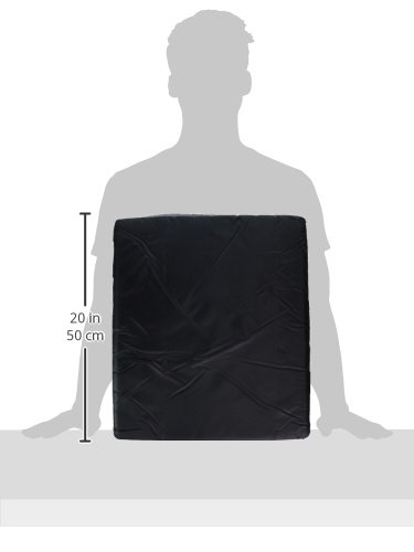 MABIS Natural Pincore Foam Comfort Seat Cushion Support for Chairs and Wheelchairs with Nylon Oxford Cover, 16 x 18 x 3 inches, Black - Image 9