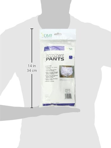 MABIS Waterproof Incontinence Underwear for Disabled, Elderly, Handicapped, Potty Training, Pregnancy or Postpartum, Snap On, Large 38-44 Inches - Image 7